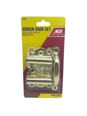 ACE Screen Door Set Bright Brass #5288055